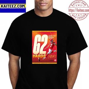 Kansas City Chiefs Harrison Butker 62 Yards Longest Field Goal In Chiefs Franchise History Vintage T-Shirt