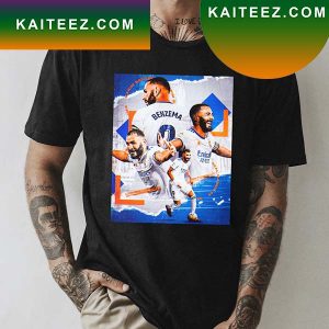 Karim Benzema 9 Goal Striker Real Madrid Fan Gifts T-Shirt