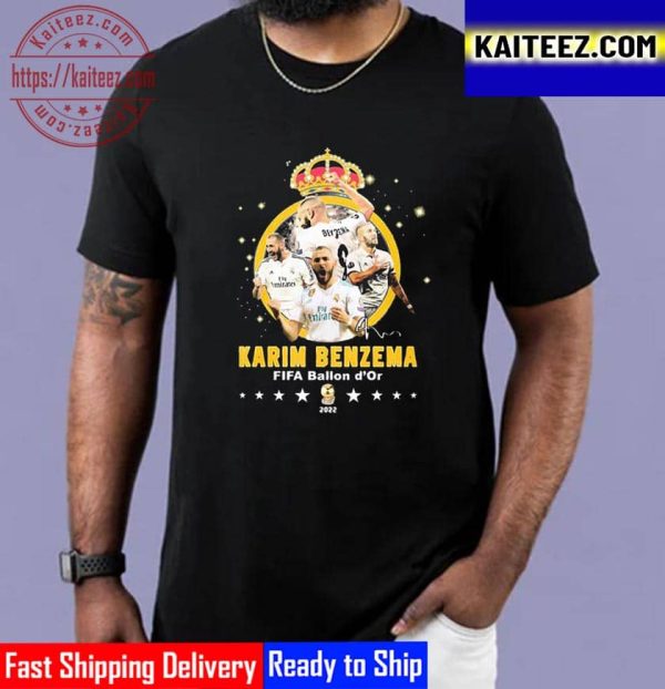Karim Benzema FIFA Ballon D’Or 2022 Vintage T-Shirt
