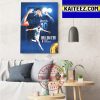 Karim Benzema Is France Player Winner Ballon D’Or Since Zinedine Zidane In 1998 Art Decor Poster Canvas