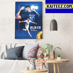 Karim Benzema Is Real Madrid And France Player Has Won 2022 Ballon d’Or Art Decor Poster Canvas