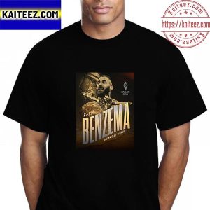 Karim Benzema Real Madrid And France Player Winner 2022 Ballon d’Or Vintage T-Shirt