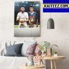 Karim Benzema Vs Zinedine Zidane Are France Player Winner Ballon d’Or Art Decor Poster Canvas
