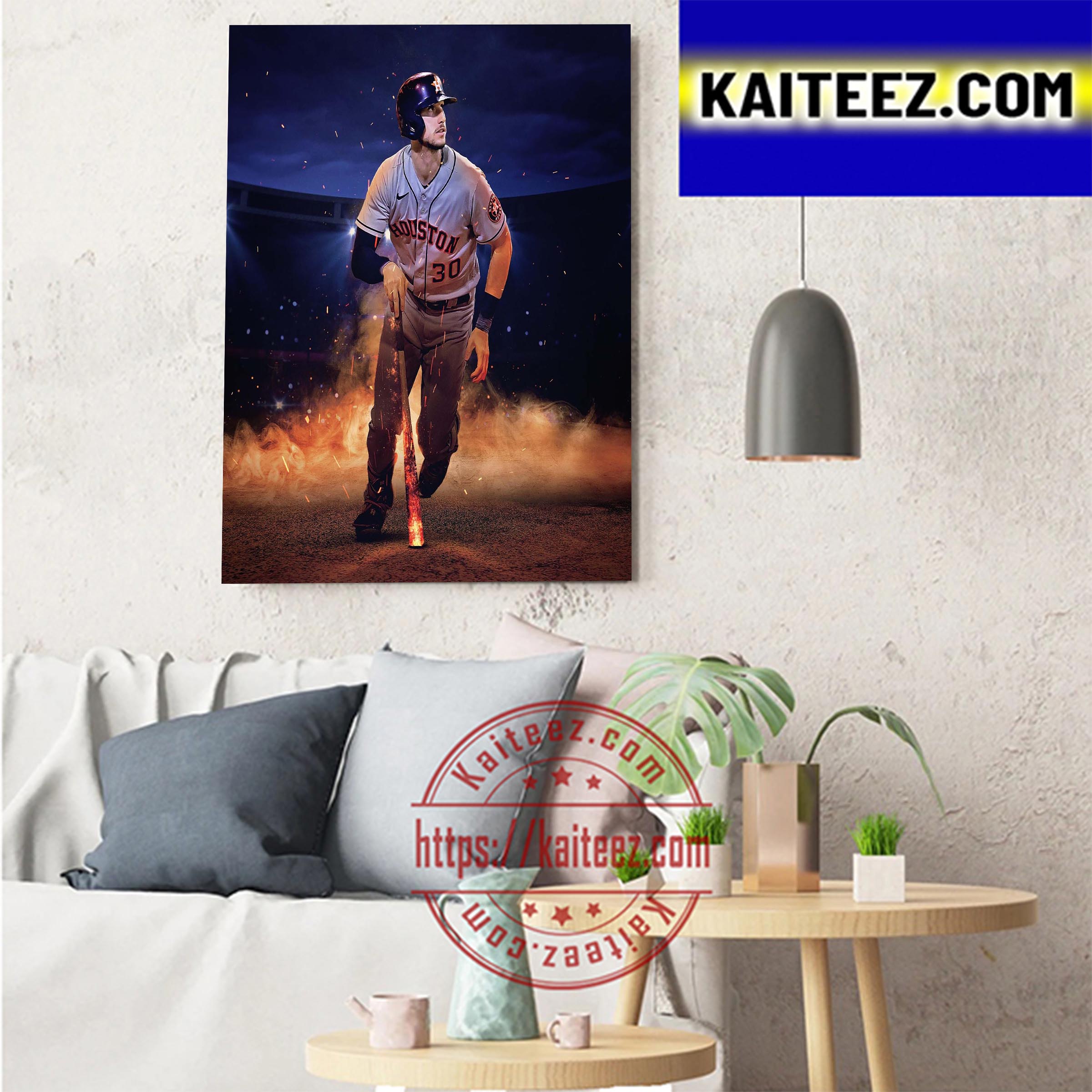 King Kyle Tucker 100 Career Home Runs On Top The World Houston Astros  Poster Canvas - Roostershirt