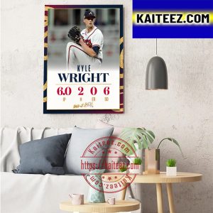 Kyle Wright Back To Battle Atlanta Braves Art Decor Poster Canvas