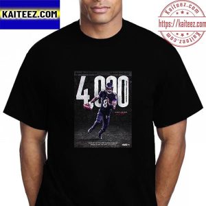 Lamar Jackson 4000 Career Rushing Yards In Baltimore Ravens Vintage T-Shirt