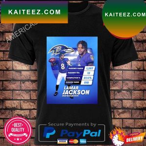 Lamar jackson 2022 season stats in baltimore ravens on nfl on prime video T-shirt
