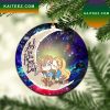 Lion King Simba Nala Love You To The Moon Galaxy Mica Circle Ornament Perfect Gift For Holiday