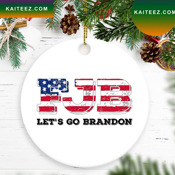 Lets Go Brandon FJB Christmas Tree Christmas Ornament