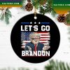 Lets Go Brandon FJB Funny Trump Christmas Ornament
