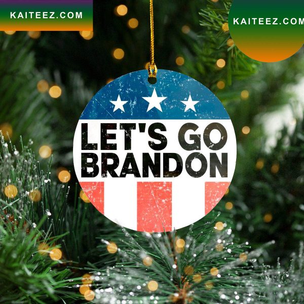 Lets Go Brandon 2022 Christmas Tree Christmas Ornament