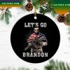 Lets Go Brandon American Chant Biden Christmas Ornament