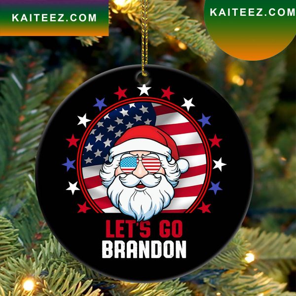 Lets Go Brandon Christmas Ornament