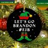 Lets Go Brandon FJB 2022 Funny Biden Christmas Tree Christmas Ornament