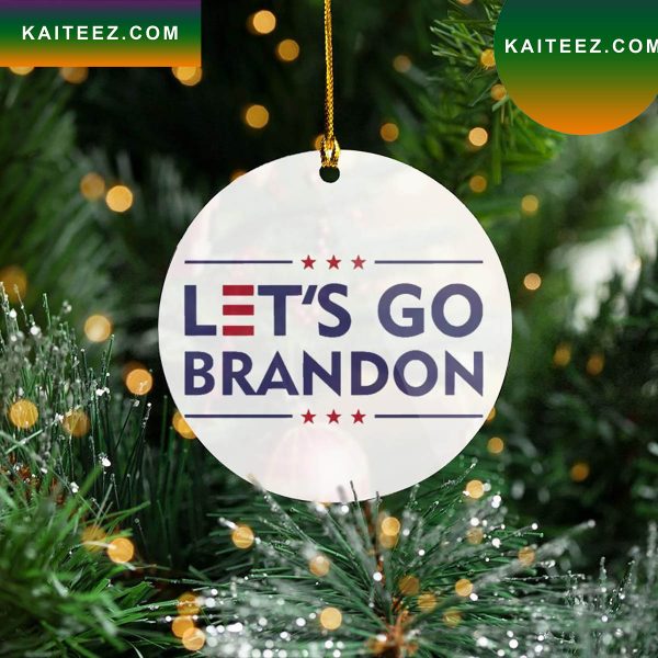 Lets Go Brandon FJB Christmas Ornament