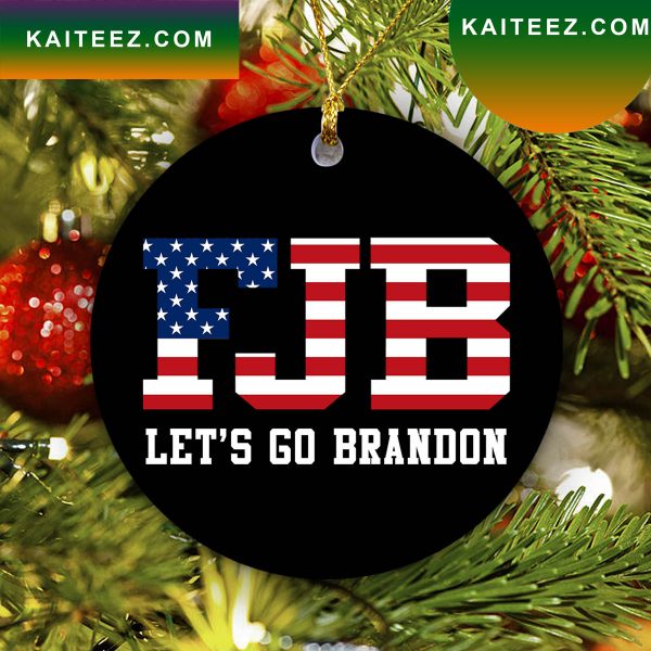 Lets Go Brandon FJB Christmas Ornament