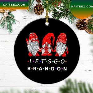 Lets Go Brandon Gnome FJB Christmas Tree Christmas Ornament