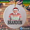 Lets Go Brandon Sunglasses USA Christmas Ornament