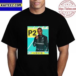 Lewis Hamilton P2 In The USA GP Vintage T-Shirt