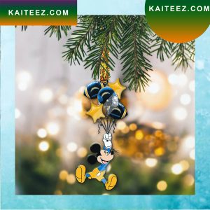 Los Angeles Chargers Balloons Mickey Flying Christmas Ornament