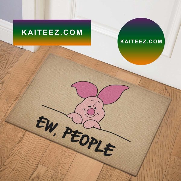 Lovely Piglet Ew People Bathroom Mat Doormat