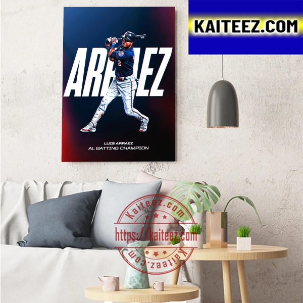 Luis Arraez Is 2022 AL Batting Champion Art Decor Poster Canvas