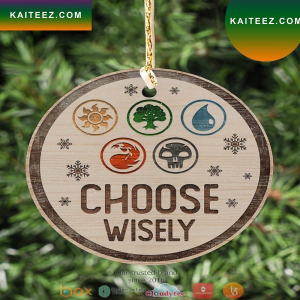 Magic The Gathering Choose Wisely Christmas Ornament