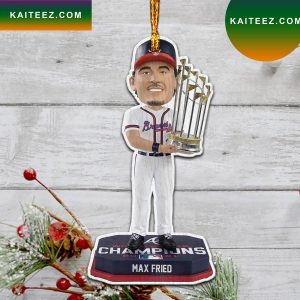 Max Fried Atlanta Braves World Series 2022 Champions Christmas Ornament