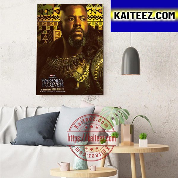 MBaku In Black Panther Wakanda Forever Of Marvel Studios Art Decor Poster Canvas