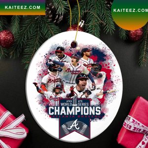 MLB Atlanta Braves Team MLB World Series 2022 Champions Christmas Ornament