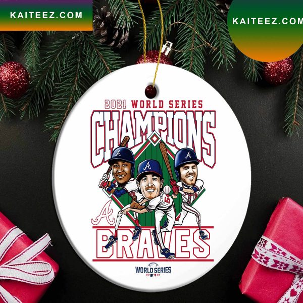 MLB Atlanta Braves Team World Series 2022 Champions Christmas Ornament