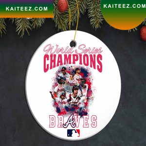 MLB Atlanta Braves World Series Champions 2022 Christmas Ornament