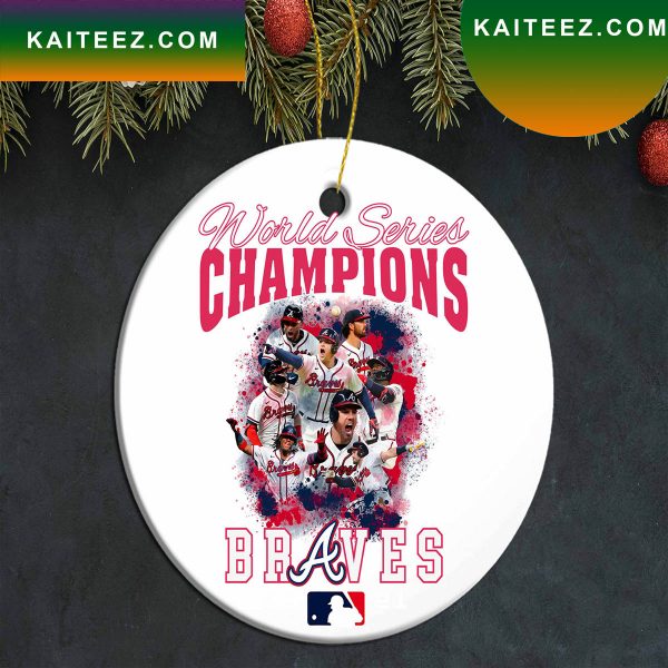 MLB Atlanta Braves World Series Champions 2022 Christmas Ornament