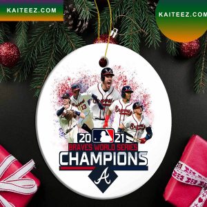 MLB Braves Team World Series Champions 2022 Christmas Ornament
