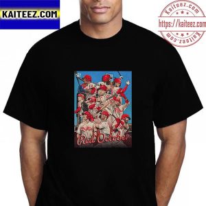 MLB NLDS 2022 Philadelphia Phillies Red October Vintage T-Shirt