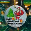 Make Christmas Great Again 2022 Trump Support USA Christmas Ornament