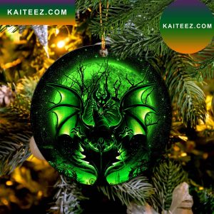 Maleficent Moonlight Mica Circle Ornament Perfect Gift For Holiday