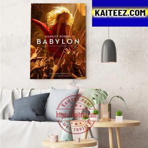 Margot Robbie In Babylon Poster Movie Art Decor Poster Canvas