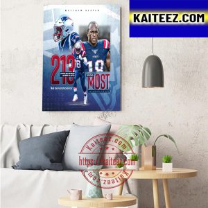 Matthew Slater 213 Regular Season Games Played With New England Patriots In NFL Art Decor Poster Canvas