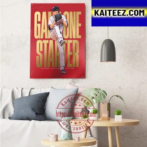 Max Fried Game One Starter MLB NLDS 2022 Art Decor Poster Canvas