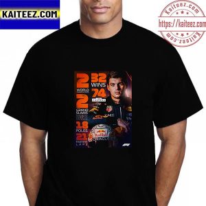 Max Verstappen All Tilte In Season 2022 Vintage T-Shirt