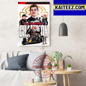 Max Verstappen Is A 2 Time F1 World Champion Art Decor Poster Canvas