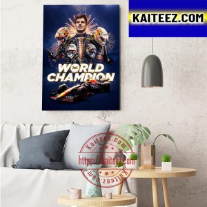 Max Verstappen Is Back To Back F1 Champion Art Decor Poster Canvas