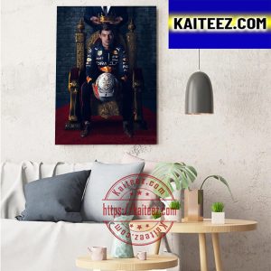 Max Verstappen Is F1 Champion Of The World Art Decor Poster Canvas