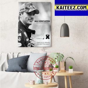 Max Verstappen Is The F1 World Champion Of 2022 Art Decor Poster Canvas