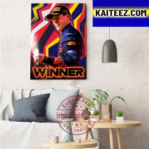 Max Verstappen Is The World Champion Of 2022 Art Decor Poster Canvas