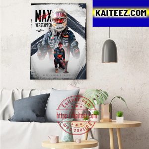 Max Verstappen The 2022 F1 World Champion Art Decor Poster Canvas