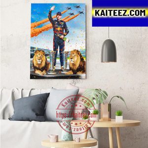 Max Verstappen Two Time F1 World Champion Art Decor Poster Canvas