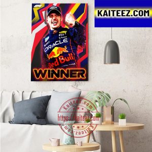 Max Verstappen Wins In Austin USGP F1 2022 Winner Art Decor Poster Canvas