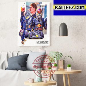 Max Verstappen You Are A Two Time F1 World Champion Art Decor Poster Canvas
